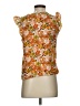 Shein Orange Sleeveless Blouse Size 4 - photo 2