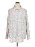 Lularoe Floral Silver Long Sleeve Blouse Size 3X - photo 1