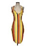 Unbranded Stripes Orange Cocktail Dress Size S - photo 1