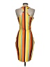 Unbranded Stripes Orange Cocktail Dress Size S - photo 2
