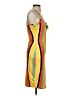 Unbranded Stripes Orange Cocktail Dress Size S - photo 4