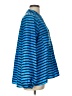 Aryn K. 100% Polyester Stripes Blue Long Sleeve Blouse Size L - photo 4