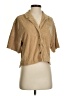 ATM 100% Cotton Tan Short Sleeve Blouse Size S - photo 1