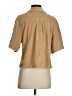 ATM 100% Cotton Tan Short Sleeve Blouse Size S - photo 2