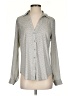 Ann Taylor 100% Polyester Polka Dots Gray Long Sleeve Blouse Size XS - photo 1