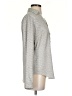 Ann Taylor 100% Polyester Polka Dots Gray Long Sleeve Blouse Size XS - photo 4