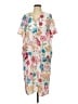 Unbranded 100% Polyester Floral Ivory Casual Dress Size L - photo 1