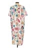 Unbranded 100% Polyester Floral Ivory Casual Dress Size L - photo 2