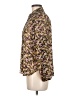 MNG Floral Gold Long Sleeve Blouse Size 6 - photo 5