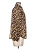 MNG Floral Gold Long Sleeve Blouse Size 6 - photo 4