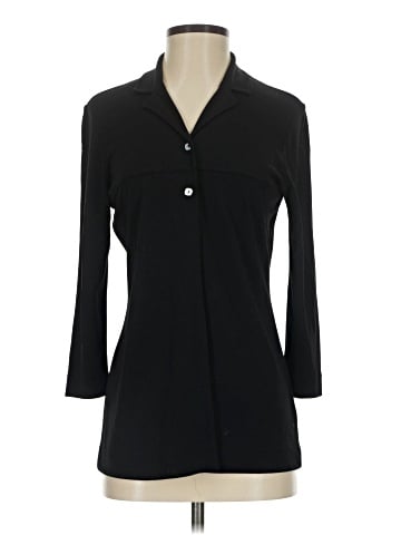 Jones New York Country 3/4 Sleeve Button-Down Shirt (view 1)