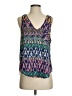 Glam 100% Polyester Purple Sleeveless Blouse Size S - photo 1