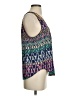 Glam 100% Polyester Purple Sleeveless Blouse Size S - photo 4