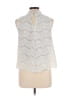Love, Fire Silver Ivory Sleeveless Blouse Size L - photo 2