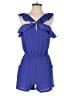 Rampage 100% Polyester Color Block Blue Romper Size S - photo 1