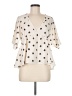 Shein 100% Polyester Ivory 3/4 Sleeve Blouse Size 8 - 10 - photo 1