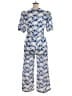 Alexis 100% Polyester Blue Ivory Jumpsuit Size XL - photo 2