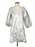 H&M Metallic Silver Cocktail Dress Size XS - photo 1
