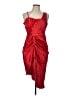 Unbranded 100% Polyester Red Cocktail Dress Size L - photo 1