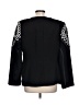Serafina 100% Polyester Graphic Black Jacket Size 12 - photo 2