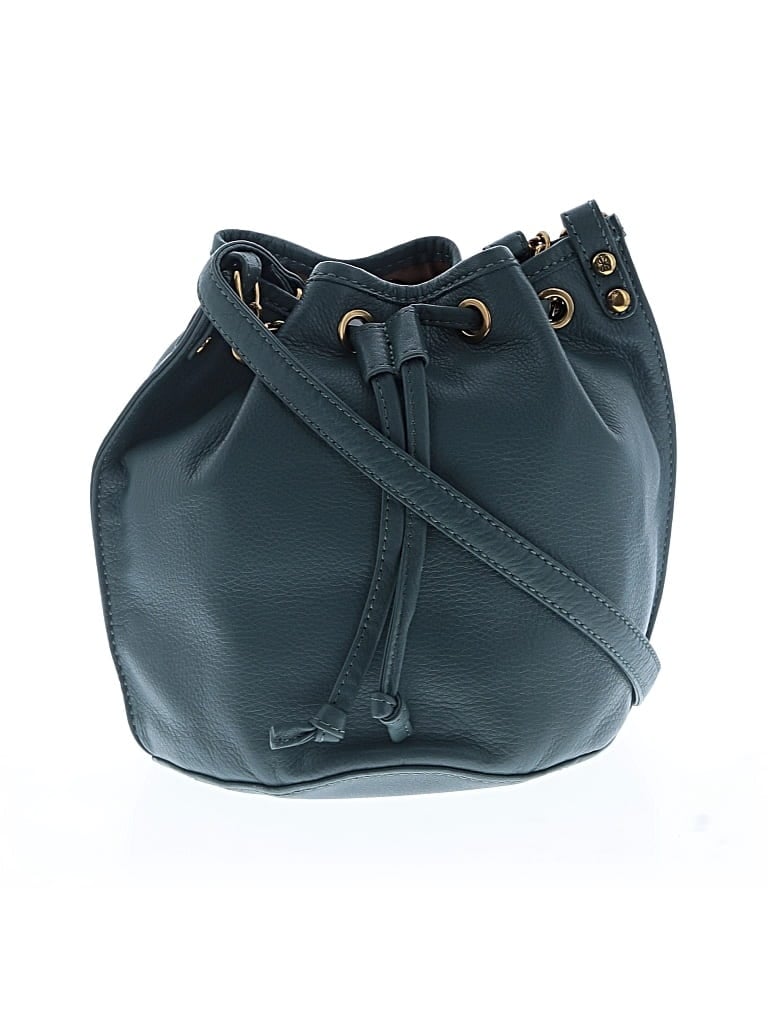 Pre-owned Hobo Bag Leather Bucket Bag In Blue