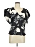 Scoop 100% Polyester Black Short Sleeve Blouse Size M - photo 1