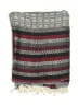 Collection Eighteen 100% Viscose Gray Red Scarf One size - photo 2
