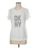 DKNY White Short Sleeve Top Size M - photo 1