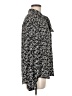 Express 100% Polyester Floral Black Long Sleeve Blouse Size M - photo 4