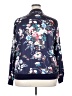 Shein Curve Floral Blue Track Jacket Size 2X - photo 2
