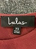 Lulus 100% Polyester Solid Burgundy Casual Dress Size XS - photo 7