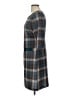 Connected Apparel Plaid Gray Casual Dress Size 10 - photo 5