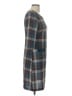 Connected Apparel Plaid Gray Casual Dress Size 10 - photo 4