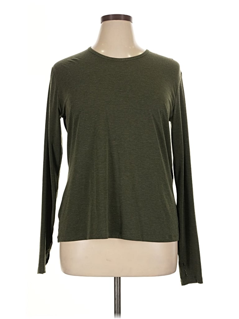 Pre-owned All In Motion Long Sleeve T-shirt In Green