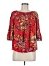 BeachLunchLounge 100% Viscose Red 3/4 Sleeve Blouse Size M - photo 1