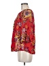 BeachLunchLounge 100% Viscose Red 3/4 Sleeve Blouse Size M - photo 5