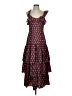 Likely 100% Polyester Hearts Burgundy Casual Dress Size 4 - photo 1