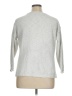 Bay Studio 100% Cotton Solid White Silver Pullover Sweater Size XL - photo 2