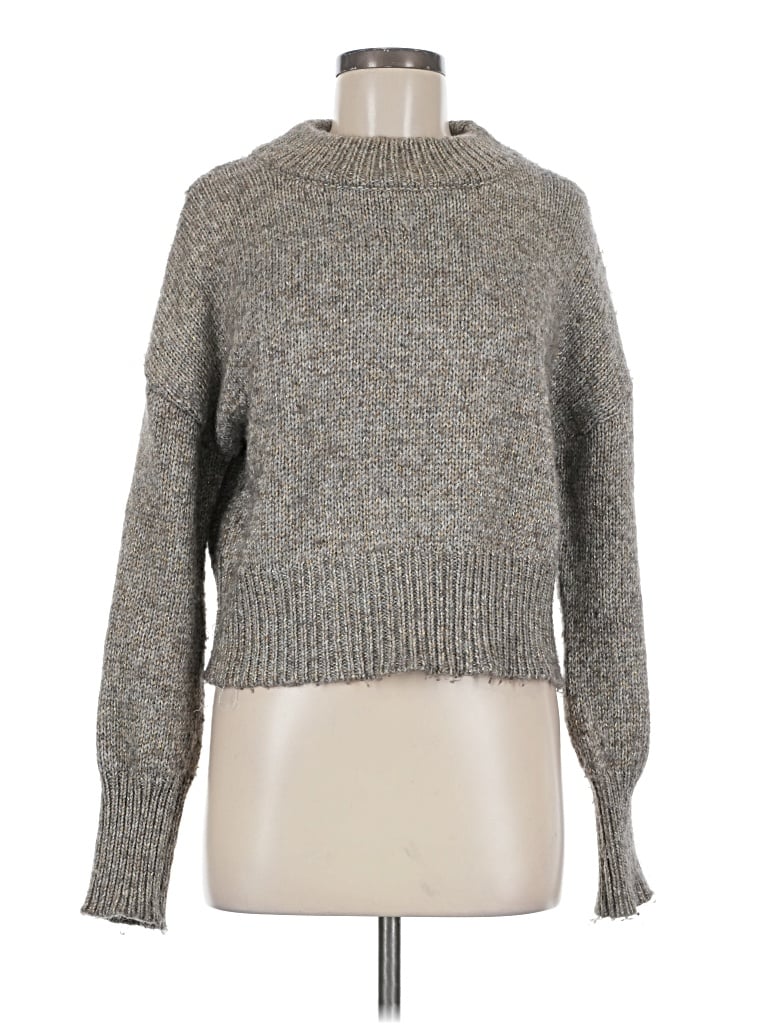 Pre-owned By Together Turtleneck Sweater In Gray