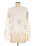 Sweet & Sinful 100% Acrylic Stars Ivory Pullover Sweater Size M - photo 2