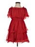 PrettyLittleThing 100% Polyester Red Cocktail Dress Size 0 - photo 1