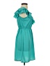Studio Y 100% Polyester Solid Teal Cocktail Dress Size S - photo 4
