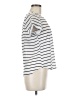 Tovia 100% Polyester Stripes White Short Sleeve Top Size M - photo 4