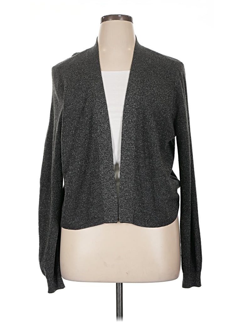 Pre-owned Apt. 9 Cardigan Sweater In Gray