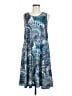 Assorted Brands Print Blue Casual Dress Size M - photo 1