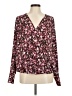 Halogen Burgundy Long Sleeve Blouse Size M - photo 1