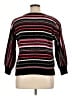 Ruby Rd. Stripes Black Pullover Sweater Size XL (petite) - photo 2