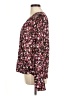 Halogen Burgundy Long Sleeve Blouse Size M - photo 5