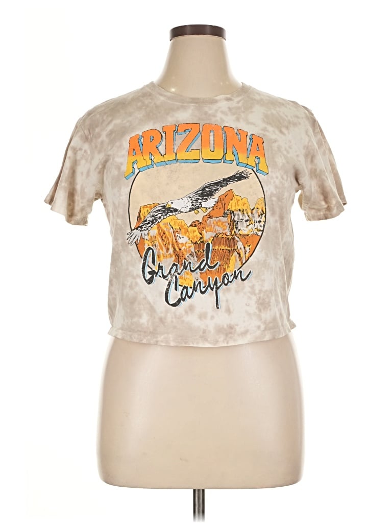 Pre-owned Mighty Fine Short Sleeve T-shirt In Gold