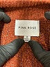 Pink Rose Brown Pullover Sweater Size M - photo 7